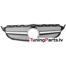 Mercedes-benz C-Class W205 (18-21) priekšējā reste melna/sudraba