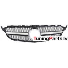 Mercedes-benz C-Class W205 (18-21) priekšējā reste melna/sudraba