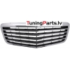 Mercedes-benz E-class W211 (06-09) priekšējā reste melna/hromēta