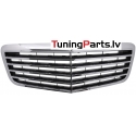 Mercedes-benz E-class W211 (06-09) priekšējā reste melna/hromēta