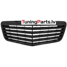 Mercedes-benz E-class W211 (06-09) priekšējā reste melna/glancēta