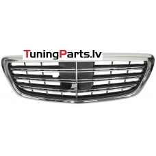 Mercedes-Benz W222 S-class (13-17) priekšējā reste melna/hromēta ar nakts redzamības opciju