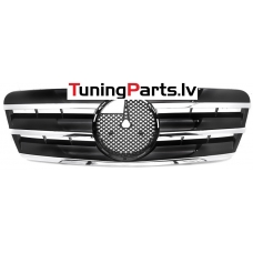 Mercedes-benz CLK-class W208 (97-03) priekšējā reste CL style melna/hromēta Mercedes-benz CLK-class W208 (97-03) priekšējā reste CL style melna/hromēta