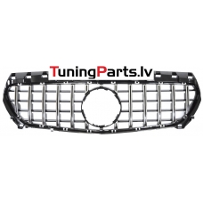 Mercedes-benz CLA-class W117 (13-19) priekšējā reste GT style melna/hromē Mercedes-benz CLA-class W117 (13-19) priekšējā reste GT style melna/hromē