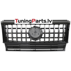 Mercedes-benz G-class W463 (90-12) priekšējā reste W464 look melna/hromēta Mercedes-benz G-class W463 (90-12) priekšējā reste W464 look melna/hromēta