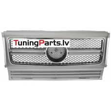 Mercedes-benz G-class W463 (90-12) priekšējā reste SL Style sudraba/hromēta Mercedes-benz G-class W463 (90-12) priekšējā reste SL Style sudraba/hromēta