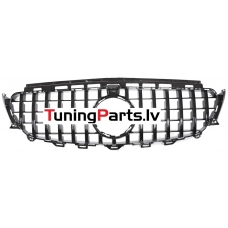 Mercedes-benz E-class W213 (16-19) priekšējā reste GT Style melna/glancēta ar kameras vietu