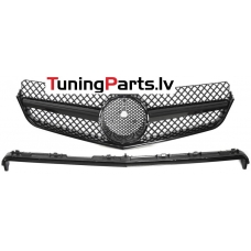 Mercedes-benz E-class C207, A207 (09-13) priekšējā reste SL Style melna/glancēta Mercedes-benz E-class C207, A207 (09-13) priekšējā reste SL Style melna/glancēta