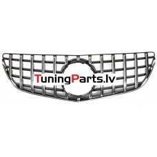 Mercedes-benz E-class C207, A207 (13-17) priekšējā reste GT Style melna/hromēta