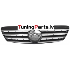 Mercedes-benz S-class W220 (98-02) priekšējā reste CL Style melna/hromēta Mercedes-benz S-class W220 (98-02) priekšējā reste CL Style melna/hromēta