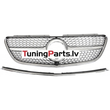 Mercedes-benz Vito W447 (14-19) priekšējā reste Diamond Style sudraba/hromēta