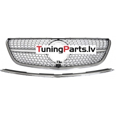 Mercedes-benz Vito W447 (19-23) priekšējā reste Diamond Style melna/sudraba