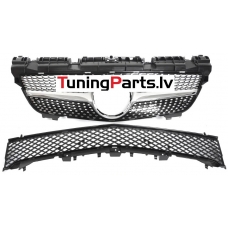 Mercedes-benz SLK-class R172 (11-15) priekšējā reste Diamond Style sudraba/hromēta