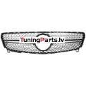 Mercedes-benz A-class W176 (15-18) priekšējā reste Diamond Style melna/hromēta