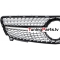 Mercedes-benz A-class W176 (15-18) priekšējā reste Diamond Style melna/hromēta