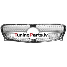 Mercedes-benz GLA-class X156 (13-16) priekšējā reste Diamond Style sudraba/hromēta