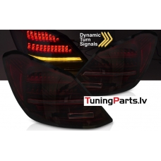 MERCEDES C-CLASS W205 (14-21) limousine aizmugurējie LED lukturi, SEQ, WL, sarkani/tonēti