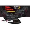 MERCEDES C-CLASS W205 (14-21) limousine aizmugurējie LED lukturi, SEQ, WL, melni