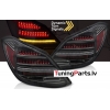 MERCEDES C-CLASS W205 (14-21) limousine aizmugurējie LED lukturi, SEQ, WL, sarkani/melni