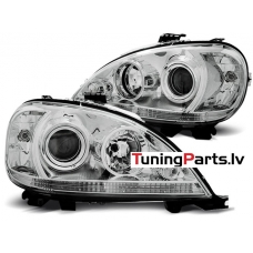 Mercedes-benz W163 M-klase (01-05) priekšējie lukturi, hromēti