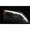 MERCEDES W164 ML M-CLASS (05-07) priekšējie LED Dayline lukturi, hromēti LED SEQ