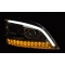 MERCEDES W164 ML M-CLASS (05-07) priekšējie LED Dayline lukturi, hromēti LED SEQ