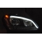 Mercedes W164 ML-CLASS (05-07) priekšējie LED Dayline lukturi, melni LED SEQ