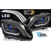 Mercedes Benz W205 (14-21) priekšējie lukturi FULL LED melni SEQ WL