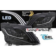 Mercedes Vito W447 (14-23) priekšējie FULL LED lukturi, melni, SEQ