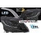 Mercedes Vito W447 (14-23) priekšējie FULL LED lukturi, melni, SEQ