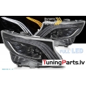 Mercedes V-class, Vito W447 (14-23) priekšējie FULL LED DRL lukturi, dinamiskie pagriezieni, gaismas sveiciena funkcija, melni