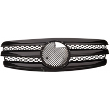 Mercedes-benz E-class W211 (06-09) priekšējā reste melna/glancēta