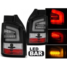 VW T5 (03-10) aizmugurējie LED lukturi, melni