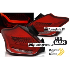 Ford Focus (15-18) Hatchback aizmugurējie LED lukturi, dinamisks pagriezienu rāditājs