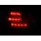Peugeot 206 (98-06) aizmugurējie LED lukturi, hromēti 