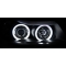 BMW E90/E91 (05-08) priekšējie lukturi, CCFL eņģeļ acis, melni