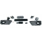 Audi A3 8P Sportback (08-12) priekšējais bamperis, melns/hromēts S8 style ar PDC