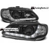 Renault Megane (96-99)/Scenic (96-99) priekšējie lukturi, LED dayline, melni