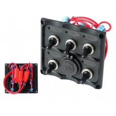 Sledži 12V SPST/ON-OFFx5, 1xGZ, 3B 15A IP68