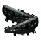 Peugeot 207 (06-12) priekšējie LED Dayline lukturi, melni