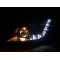 Nissan 350Z (03-05) priekšējie LED Dayline lukturi, melni, xenona