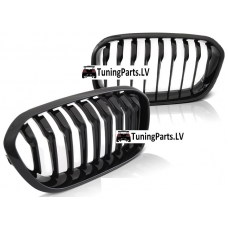 BMW F20 F21 (15-18) priekšējās restes, melnas / glancētas