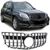 Mercedes GLK X204 (12-15) priekšējā reste, melna,glancēta / hromēta