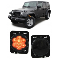 Jeep Wrangler JK (07-17) LED sānu pagriezienu rādītāji, tonēti
