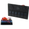 Slēdzis ON-OFFx5, 1xZ, 2xUSB 3.1A, 2xB 15A, zils
