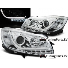 Opel Insignia (08-12) priekšējie LED Dayline lukturi, hromēti, DRL