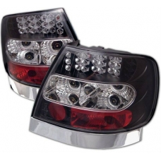 Audi A4 B5 (94-01) aizmugurējie LED lukturi, melni