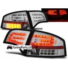 Audi A4 B7 (04-07) sedana LED aizmugurējie lukturi, hromēti