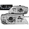 Renault Megane (96-99)/Scenic (96-99) priekšējie lukturi, LED dayline, hromēti