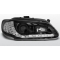 Renault Megane (96-99)/Scenic (96-99) priekšējie lukturi, LED dayline + LED pagriezieni, melni